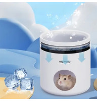 Охолоджуючий будиночок для хом'яків Hamster cooling house пластиковий + 2 пакети з хладогеном D-13см В-14см 46693