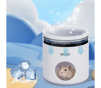 Охолоджуючий будиночок для хом'яків Hamster cooling house пластиковий + 2 пакети з хладогеном D-13см В-14см 46693