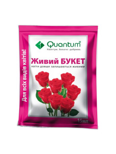 Удобрение Живой Букет Квантум для всех видов цветов, 15мл Quantum
