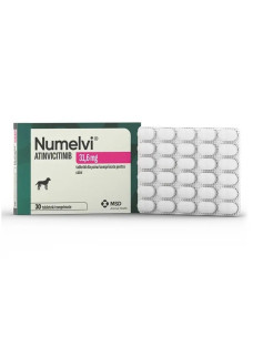 Нумелві (Numelvi) 31,6 мг таблетки для собак від свербіжу, пов'язаної з алергічним дерматитом та клінічними проявами атопічного дерматиту, 30 таблеток (1 блістер)