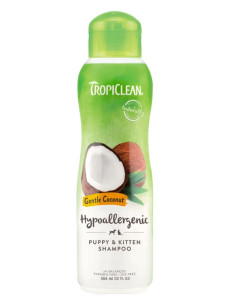 Шампунь TropiClean гипоаллергенный для щенков и котят Нежный кокос, 355 мл (Тропиклин)
