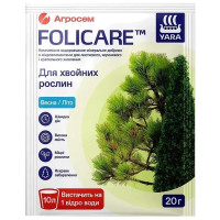 Минеральное удобрение Yara Folicare для хвойных растений Весна-Лето, 20 г