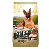 Сухой корм для взрослых собак всех пород Spiky с курицей, 10 кг