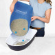 Туалет для кошек Trixie Berto Hygienic, TX-40154, с рамкой и сеткой, 59 х 39 х 22 см