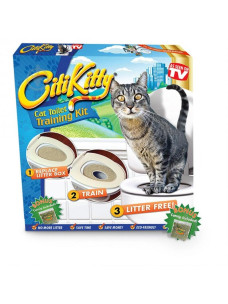 Туалет - накладка CitiKitty Cat Toilet Training для привчання кішок до унітазу.