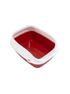 Туалет МPS Beta Small Red для кішок з рамкою 43х31х12см червоний