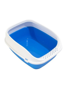 Туалет Італія Beta Plus Small  Blue для котів 43х31х16см з рамкою