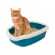 Туалет для котів Природа Comfort М, 41 см х 30 см х 13,5 см, колір ультрамарин, PR241738