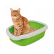 Туалет для котів Природа Comfort М, 41 см х 30 см х 13,5 см, колір лайм, PR241737