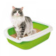 Туалет для котів Природа Comfort L 49 см х 39 см х 15 см, колір лайм, PR 241740