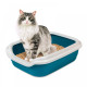 Туалет для котів Природа Comfort L, 49 см х 39 см х 15 см, колір ультрамарин, PR241741