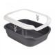 Туалет для котів Природа Comfort L, 49 см х 39 см х 15 см, колір сірий, PR 241698
