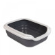 Туалет для котів Природа Comfort L, 49 см х 39 см х 15 см, колір сірий, PR 241698