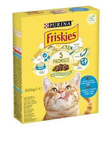 Сухой корм для кошек Friskies для стерилизованных лосось с овощами 270г