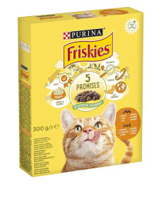 Сухий корм для котів Friskies з куркою та овочами 300г