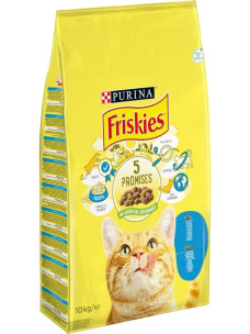 Сухий корм для котів Friskies з лососем та овочами 10кг