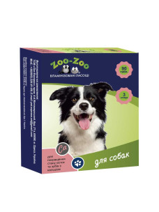 Витаминизированные лакомства для собак ZOO-ZOO для улучшения состояния костей и зубов с кальцием, 90 таб