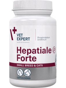 Витамины VetExpert Hepatiale Forte small breed & cats для собак и котов, 40 капсул (Вет Эксперт Гепатиале Форте) 58884