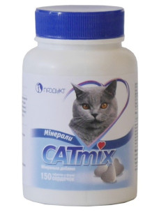 Вітаміни для котів CATmix Мінерали, 150 таб