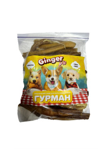 Натуральное сушеное лакомство для собак Ginger Pro Гурман Пенис бычий высушенный, 0,5 кг