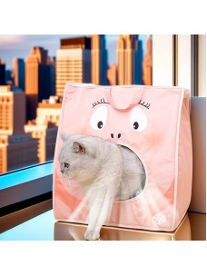 Домик термо-сумка для животных для котов и собак розовая 40х30х36см 43689