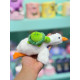 Интерактивная игрушка для кошек и собак Гусь-обнимусь с черепахой со звуковыми эффектами, 16см на USB