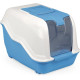 Туалет для котів NETTA BLUE (Італія), бокс з дверцятами, 51 х 39 х 40 см