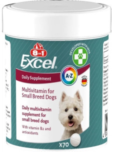 Витамины 8in1 Excel Multi Vitamin Small Breed для собак мелких пород, мультивитамин 70 шт 661825