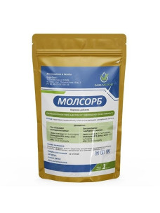 Премікс Молкам Молсорб 1 кг полікомпонентний адсорбент для корів, кіз, свиней та птиці МК-MS/1