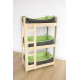 Лежак-поличка для тварин Ginger Shelf BOX LIGHT дерево на 3 яруси + 3 лежаки, 380х610х1000 мм ЛП3