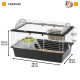 Клітка для морських свинок Ferplast Casita 80 78х48х50 см чорна з будиночком Ферпласт