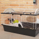 Клітка для морських свинок Ferplast Casita 80 78х48х50 см чорна з будиночком Ферпласт