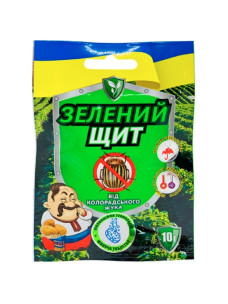 Інсектицид Зелений Щит від колорадського жука, шипуча таблетка 10г
