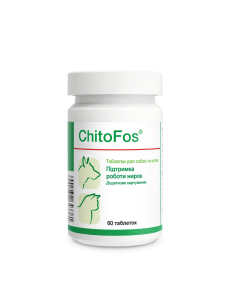 Витамины Dolfos ChitoFos поддержка работы почек у собак и кошек, 60 таблеток