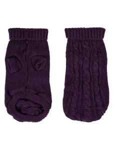 Свитер вязка фиолетовый размер М Д-27см ОГ-34см