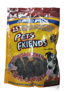 Лакомства для собак Pets Fkiends Пластинки с курицей 1кг