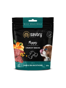 Ласощі Savory снеки для здорового росту цуценят з ягням та обліпихою 200г