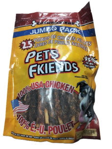 Лакомства для собак Pets Fkiends Палочки с курицей 1 кг