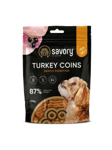 Ласощі Savory Puppy Coins With Turkey монетки з індичкою для цуценят 100г
