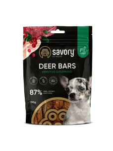 Ласощі Savory Bars With Venison  Джерки батончики з олениною для собак 100г