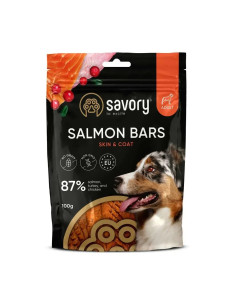 Ласощі Savory Bars With Salmon  Джерки батончики з лососем для собак 100г