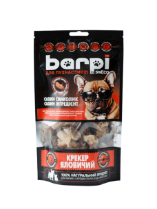 Ласощі для собак Barpi Яловичий крекер (рубець) натуральний сушений продукт, 15 г