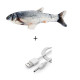 Інтерактивна іграшка для кота риба Карась 30см, що вібрує з USB