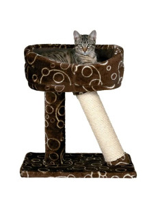 Дряпка когтеточка домик – лежак для котов Trixie Cabra из сизаля плюшевая 50см TX-44520