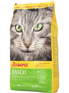 Повнораціонний сухий корм Josera SensiCat для вибагливих та чутливих котів, 10 кг.