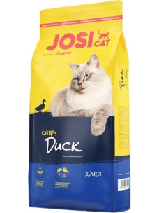 Повнораціонний сухий корм для кішок Josera JosiCat Crispy з качкою і лососем, 10 кг. (Йозера)