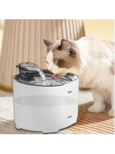 Автопоилка фонтан с фильтром для кошек и собак 2,2л 19,5х14,5см