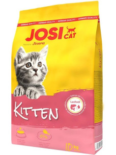 Повнораціонний сухий корм Josera JosiCat Kitten з лососевою олією для кошенят (до 12-місяців), для вагітних і годуючих кішок, 10 кг.