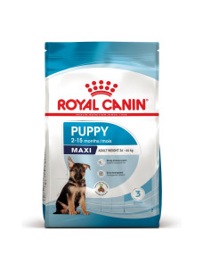 Полнорационный сухой корм Royal Canin Maxi Puppy для щенков больших пород собак в возрасте от 2 до 15 месяцев, 15 кг, 30061501