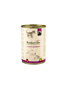Влажный корм для котят Baskerville Лосось с ежевикой, 400 г.